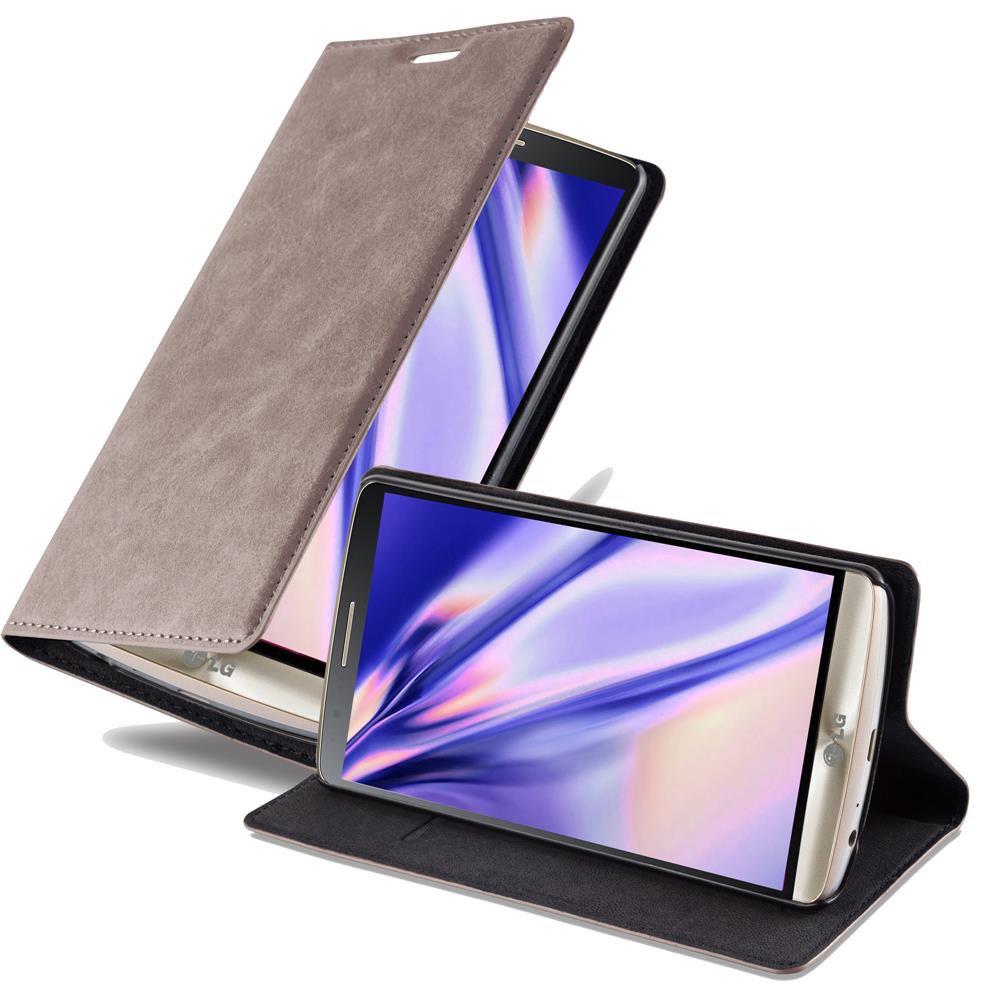 Cadorabo Cadorabo Hülle kompatibel mit LG G3 - Schutzhülle mit Magnetverschluss, Standfunktion und Kartenfach