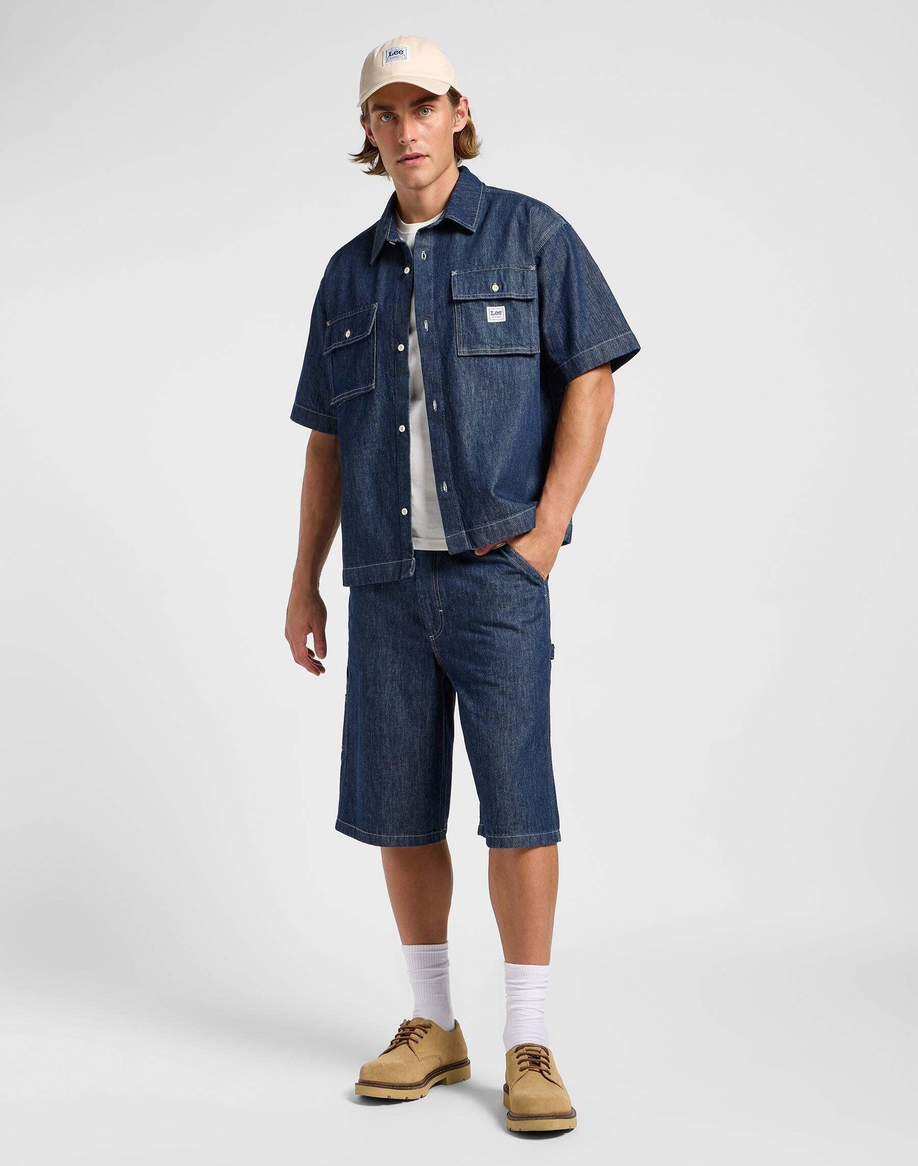 Lee Kurzarm Workwear Jeanshemd