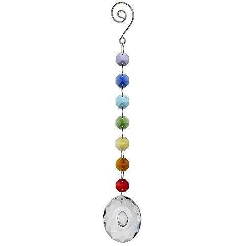 Alopini 3 Stück Kristall-Regenbogen-Sonnenfänger,Hängender Glas-Sonnenfänger mit Chaрусс