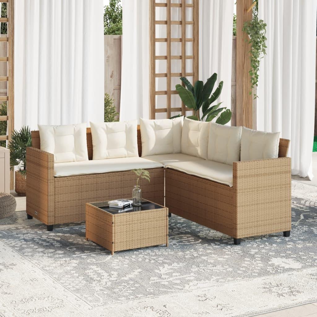 VidaXL Gartensofa poly-rattan