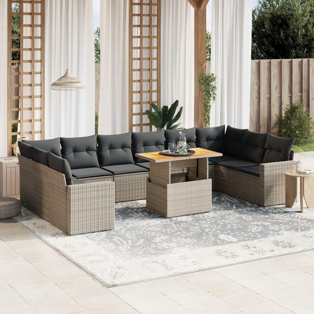 VidaXL Garten sofagarnitur poly-rattan