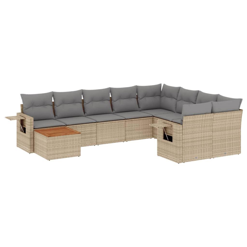 VidaXL Garten sofagarnitur poly-rattan