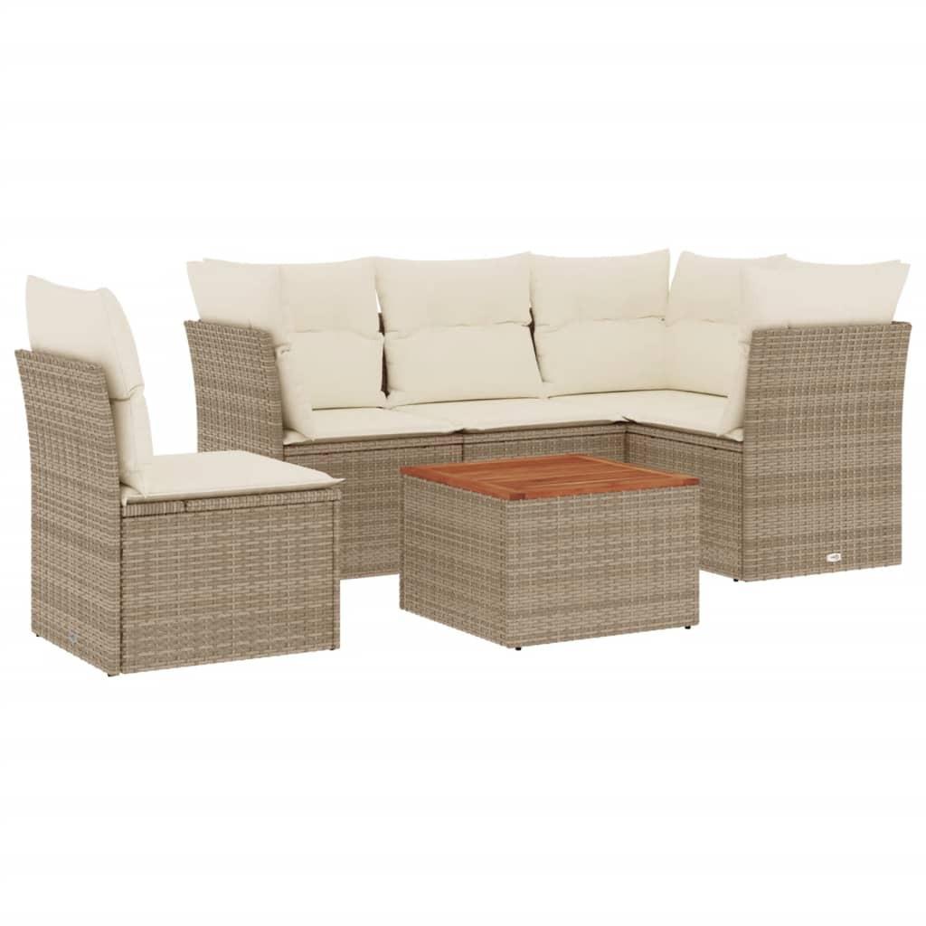 VidaXL Garten sofagarnitur poly-rattan