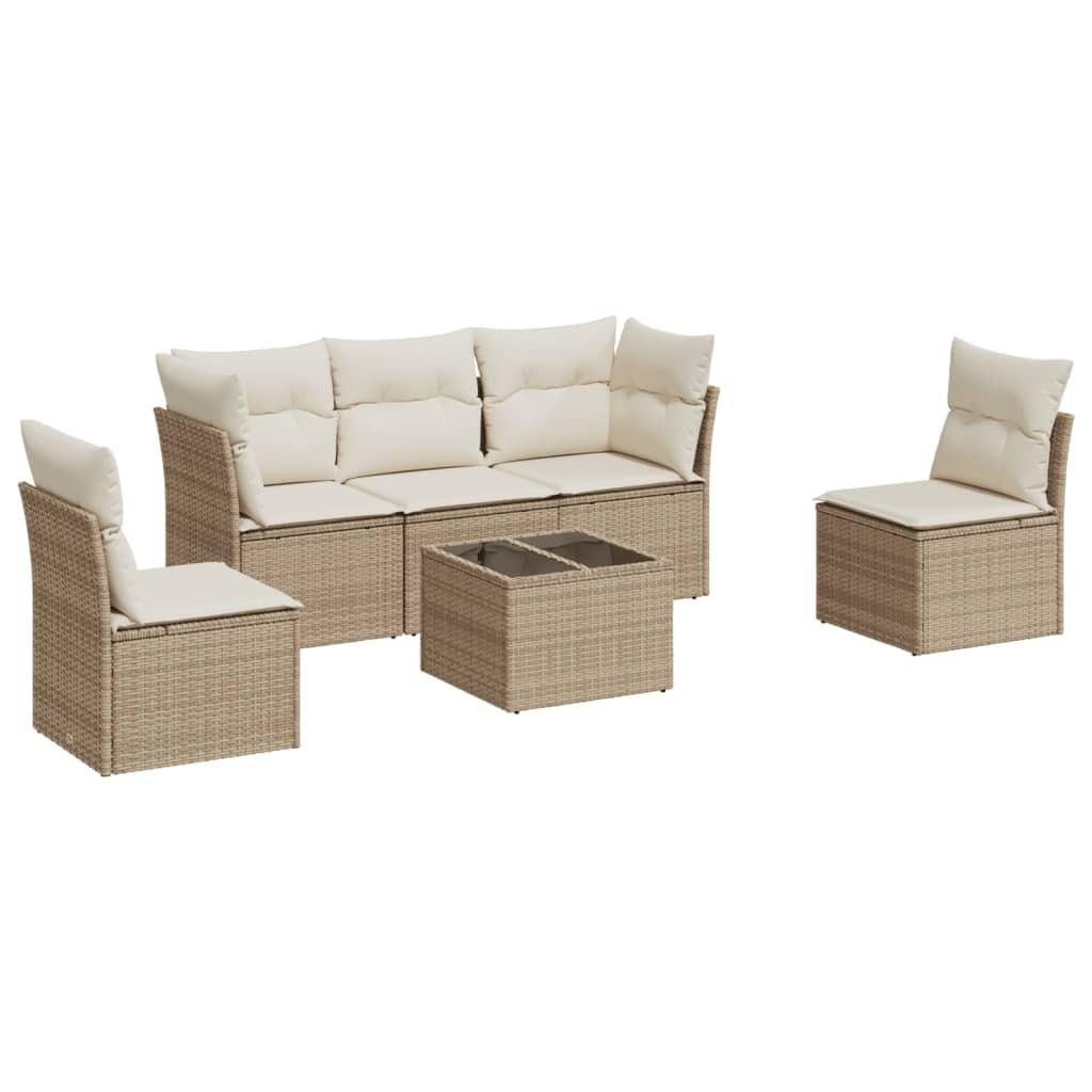 VidaXL Garten sofagarnitur poly-rattan