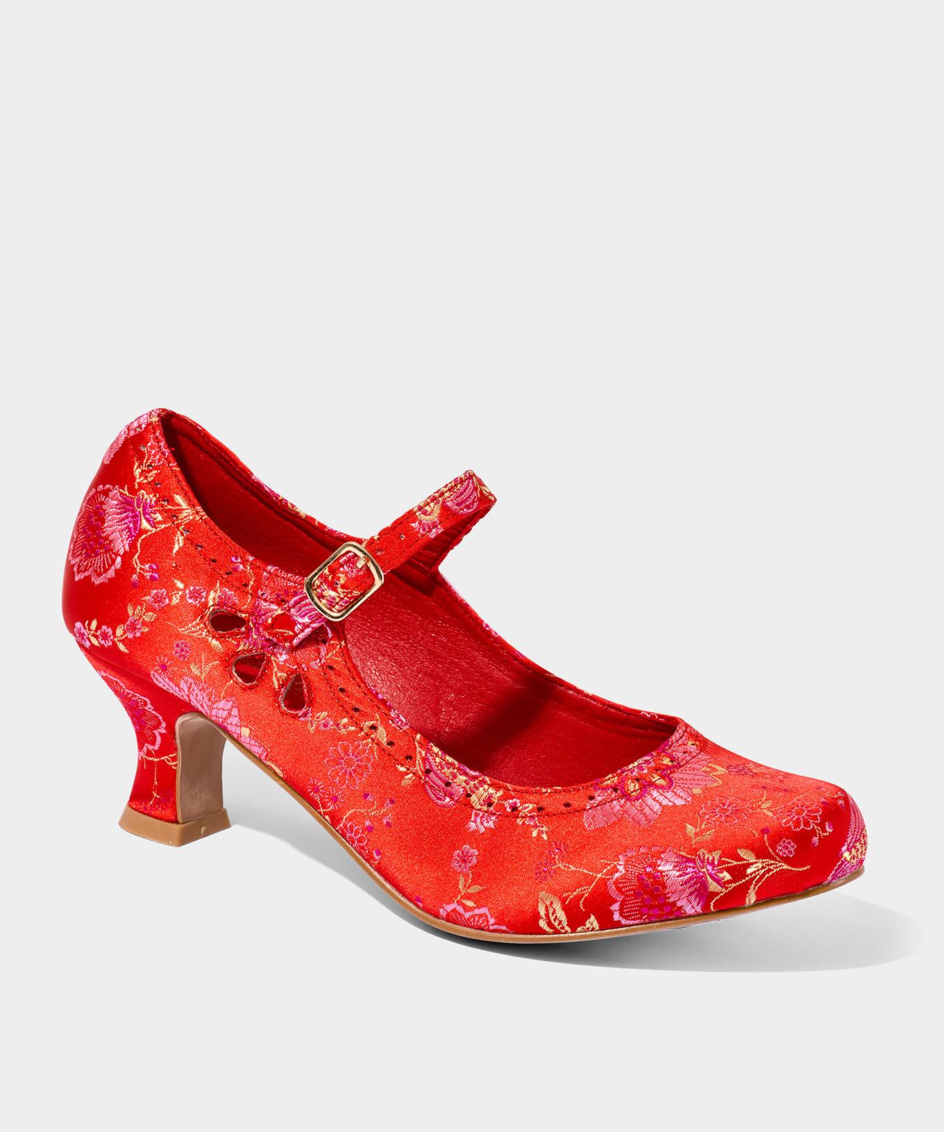 Joe Browns Satin-Jacquard-Mary-Jane-Absätze