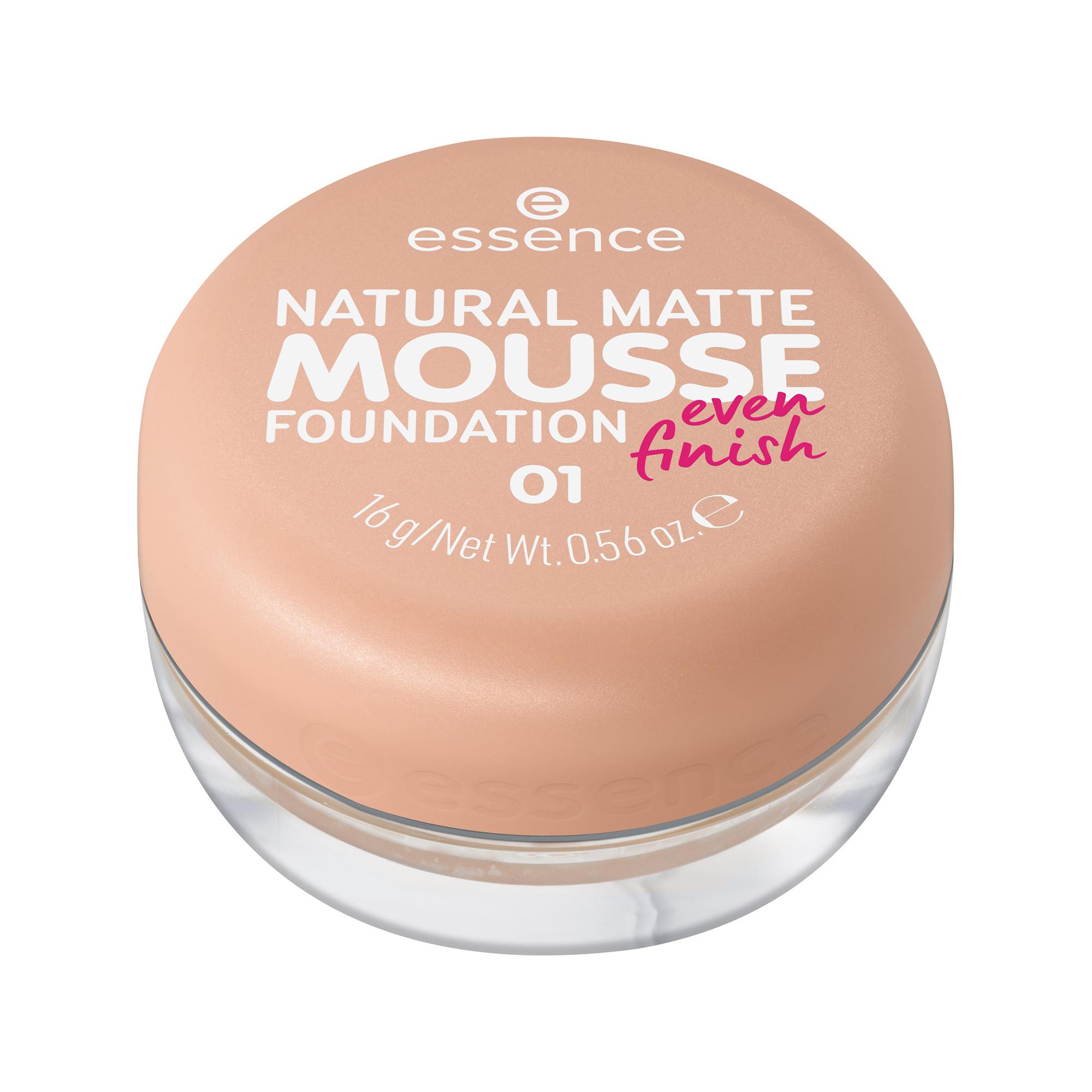 essence essence NATURAL MATTE MOUSSE FOUNDATION 02 Natural Matte Mousse Foundation