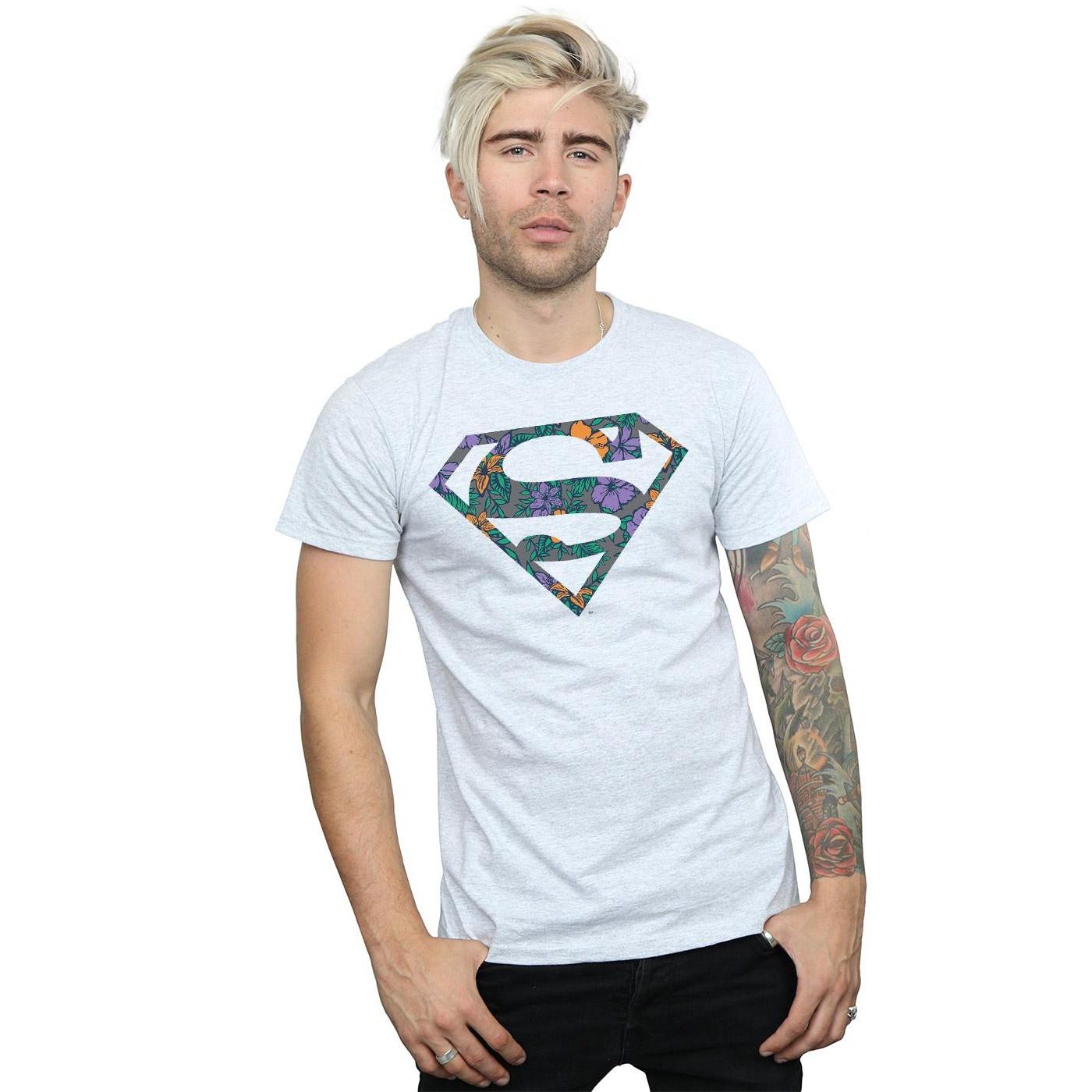DC COMICS Superman Floral Logo T-Shirt