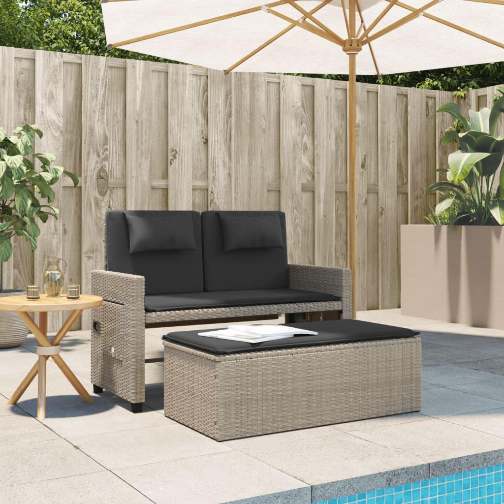 VidaXL Gartenbank poly-rattan