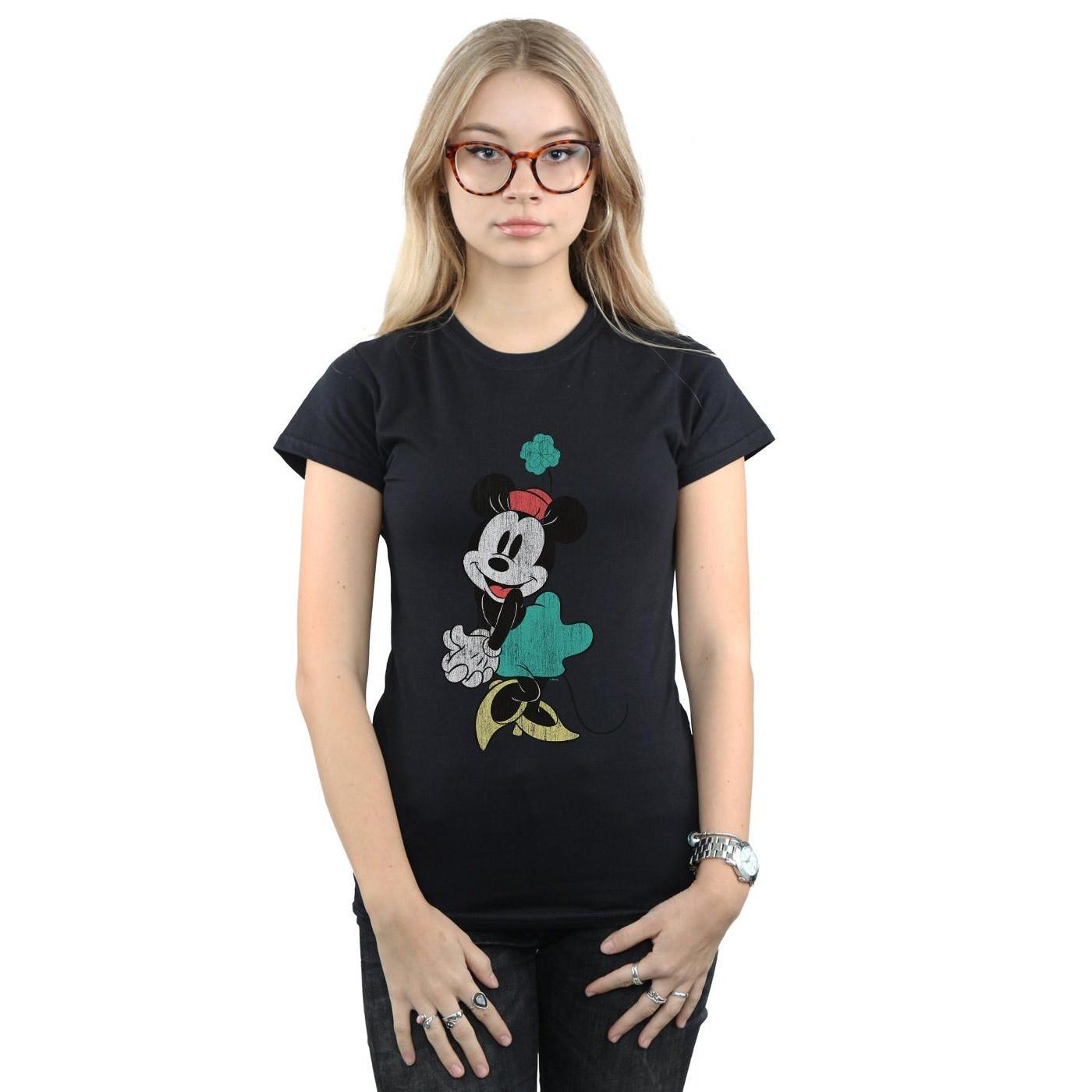 Disney Minnie Mouse Distressed Print T-Shirt