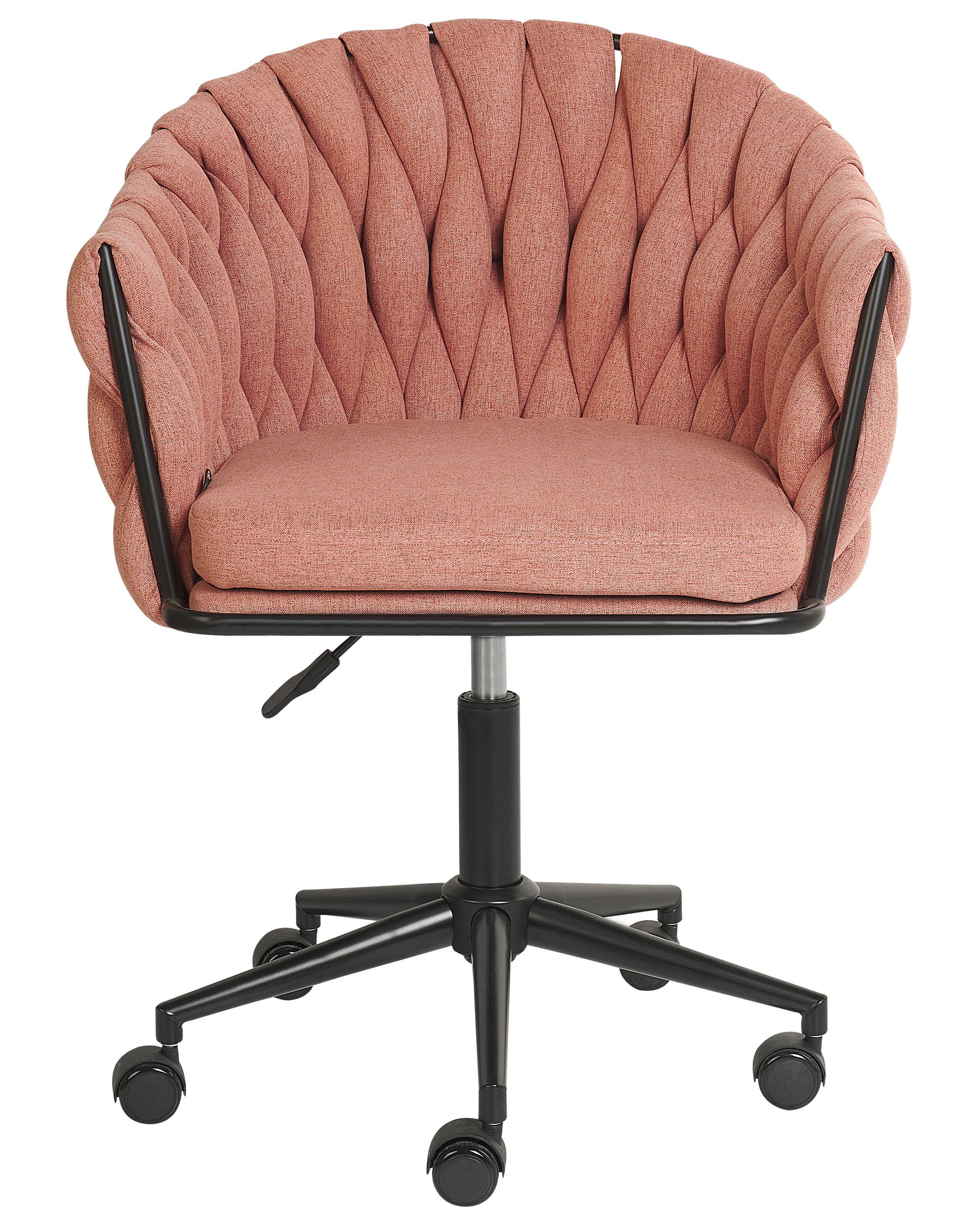 Beliani Schreibtischstuhl aus Polyester Glamourös MILAN