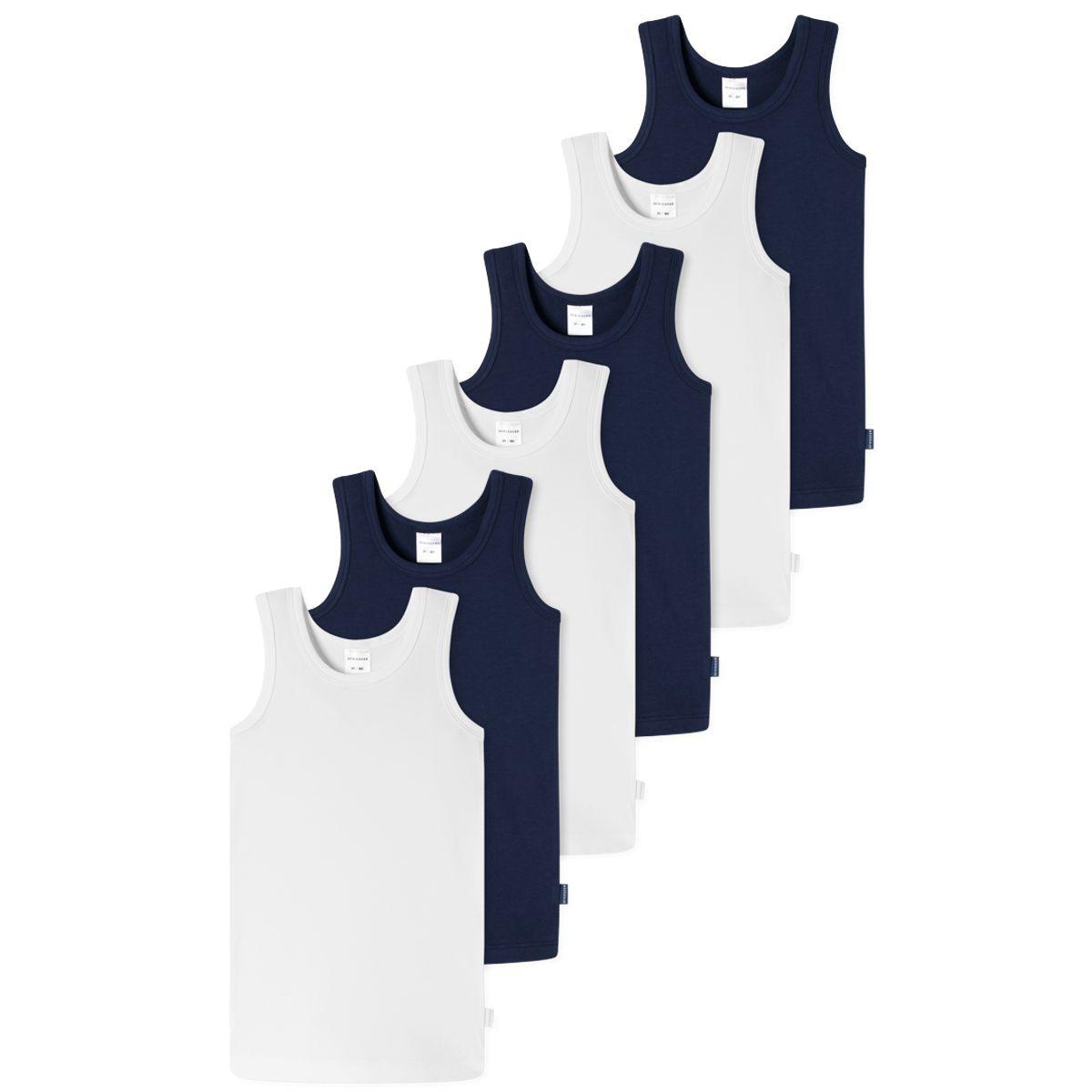 Schiesser 6er Pack Kids Boys 95/5 Organic Cotton - Unterhemd