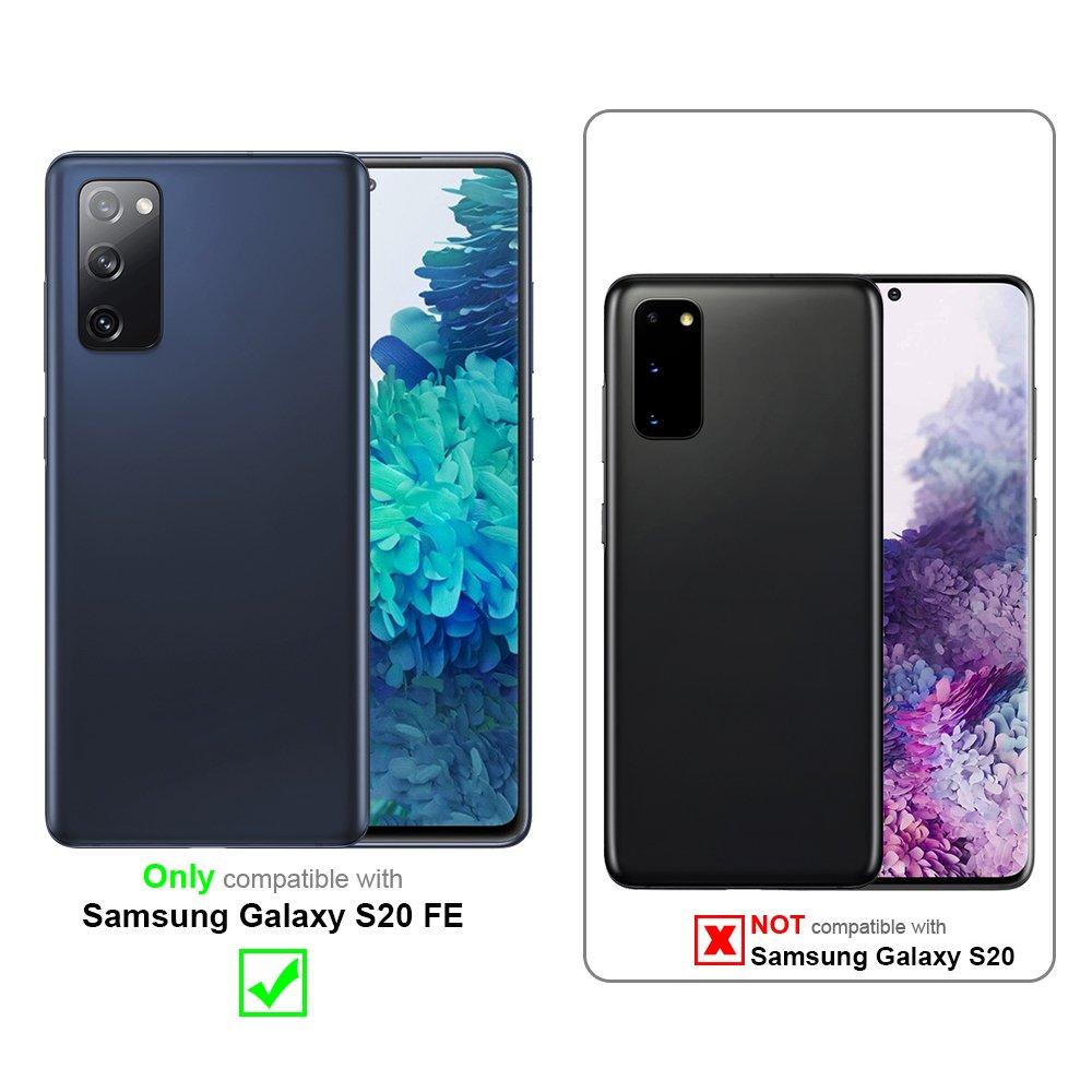 Cadorabo Hülle für Samsung Galaxy S20 FE Spiegel Standfunktion 360 Grad Schutz