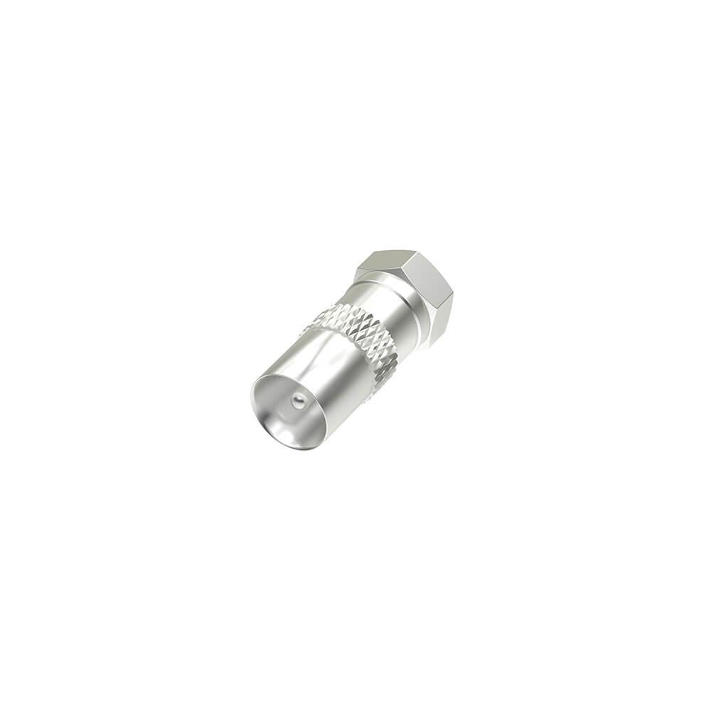 hama HAMA Satellitenempfänger-Adapter F-Stecker – Koax-Stecker
