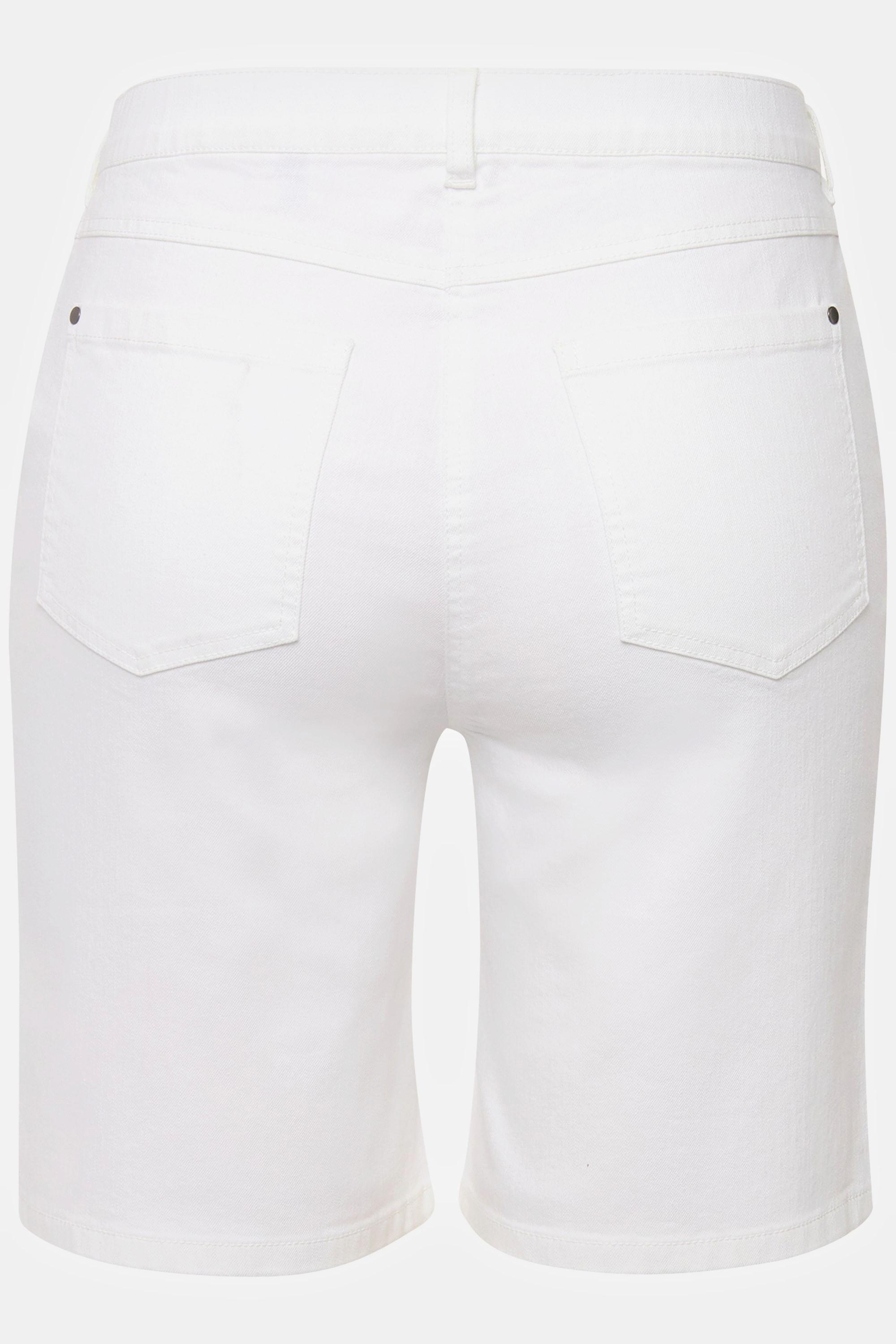 Ulla Popken Mandy 5-Pocket Komfortbund Jeansbermuda