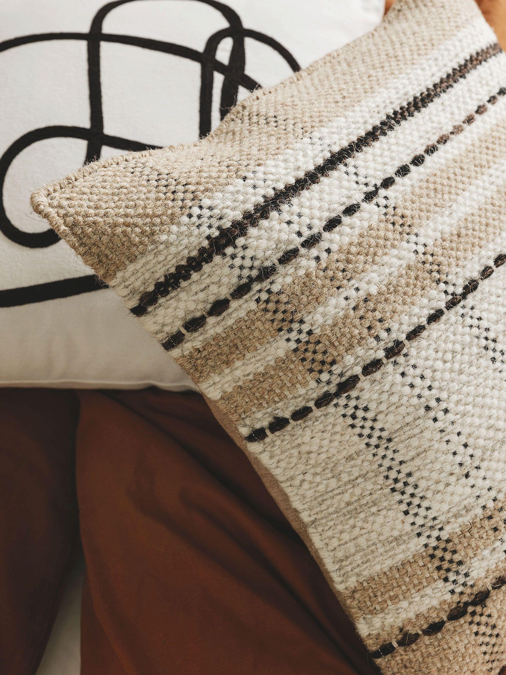 Benuta Kissenbezug Bahati Beige