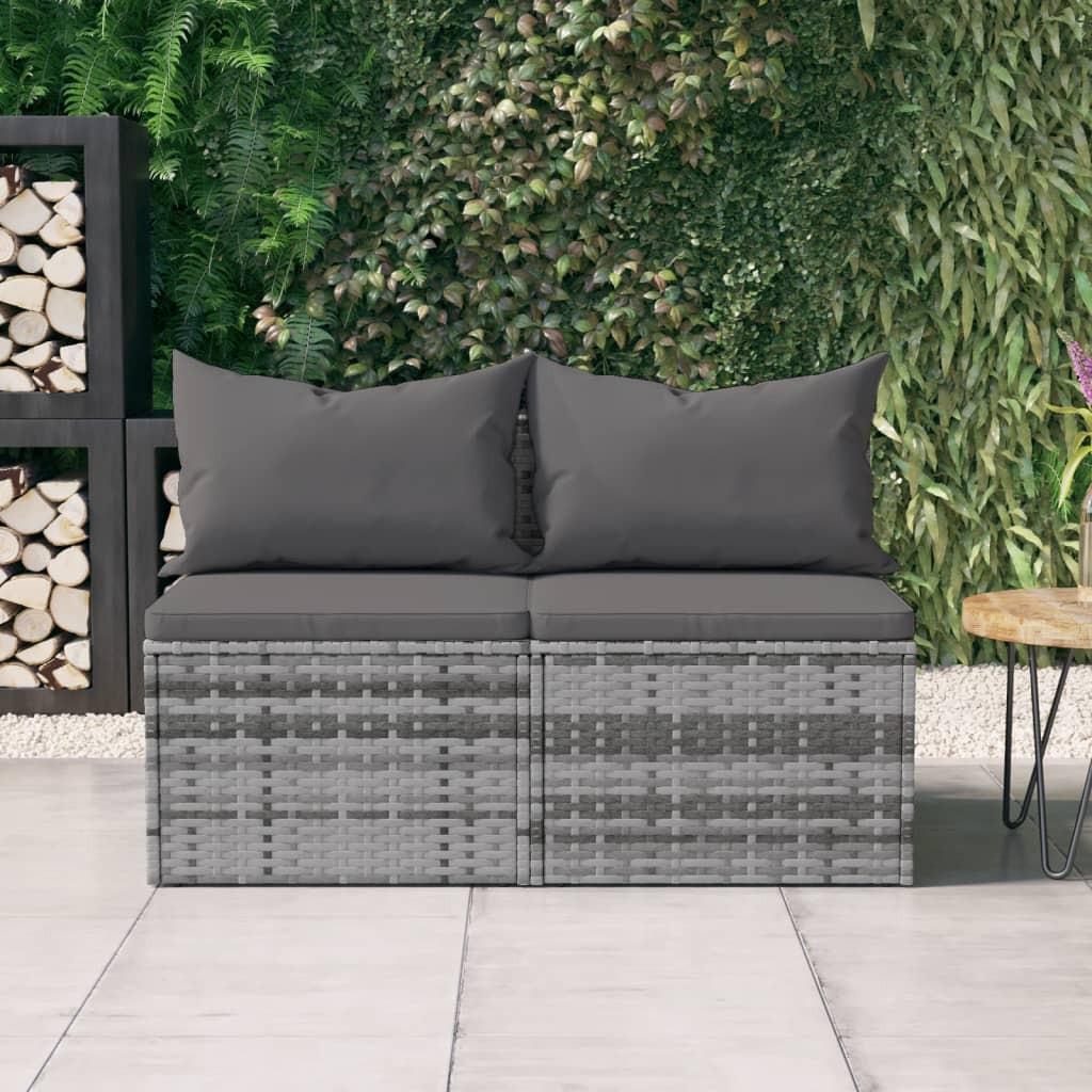 VidaXL Garten mittelsofa poly-rattan