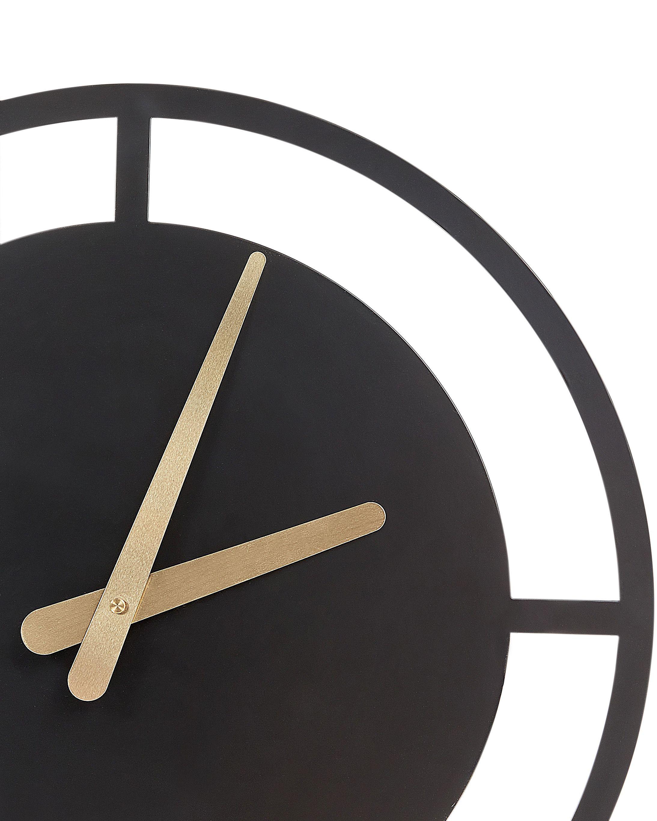 Beliani Wanduhr aus Stahl Modern TRIENT