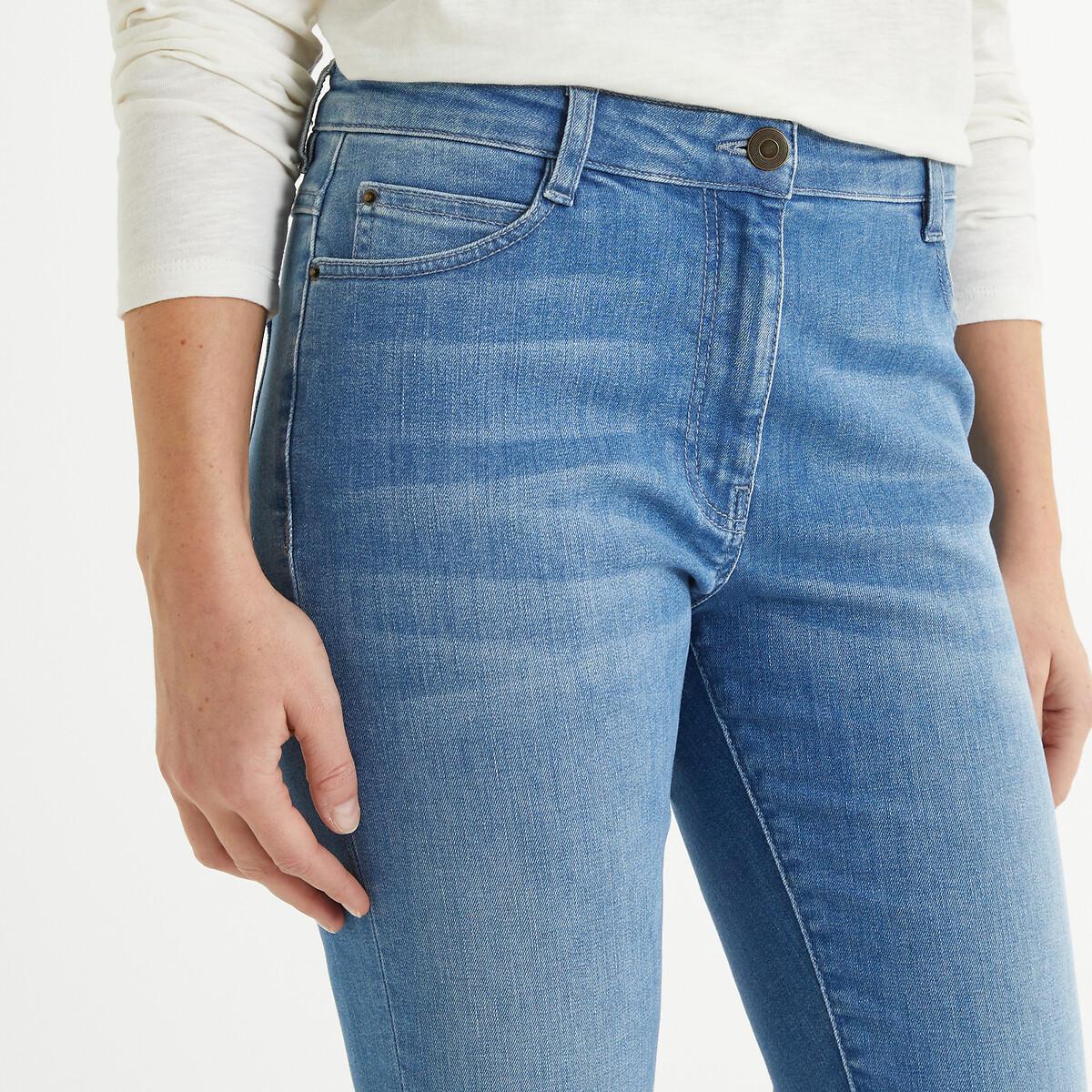 La Redoute Collections Regular Fit Straight Leg Stretch-Denim Jeans