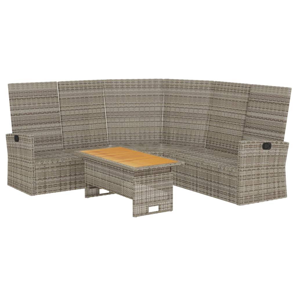 VidaXL Garten lounge set poly-rattan