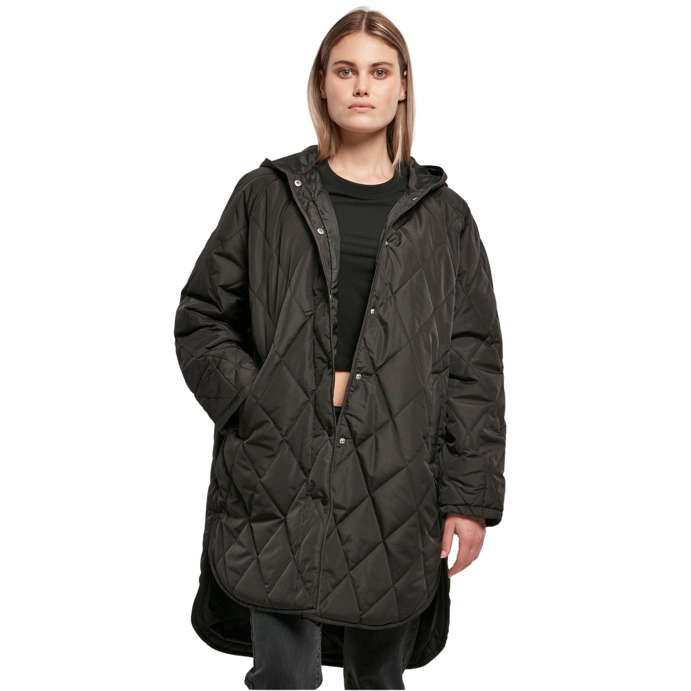 URBAN CLASSICS parka it kapuze, oversized diaond quilted