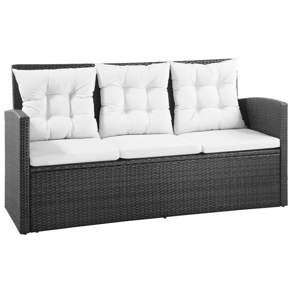 VidaXL Garten-sofagarnitur poly-rattan