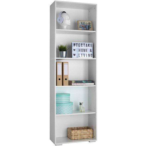 Tectake Bücherregal Lexi 5 Fächer 60x30x190cm