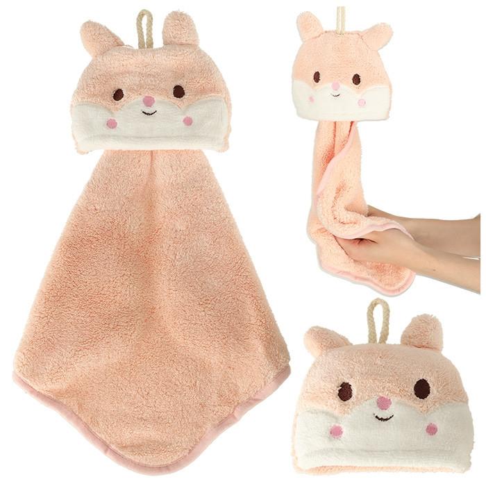 Pricenet Kinderzimmerhandtuch 42x25cm rosa Hase