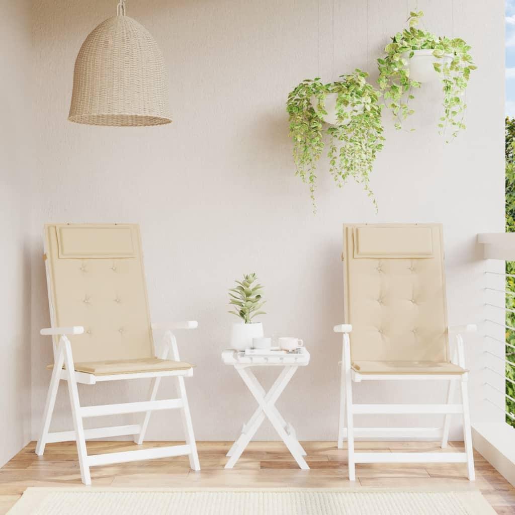 VidaXL Gartenstuhlauflage für hochlehner gewebe