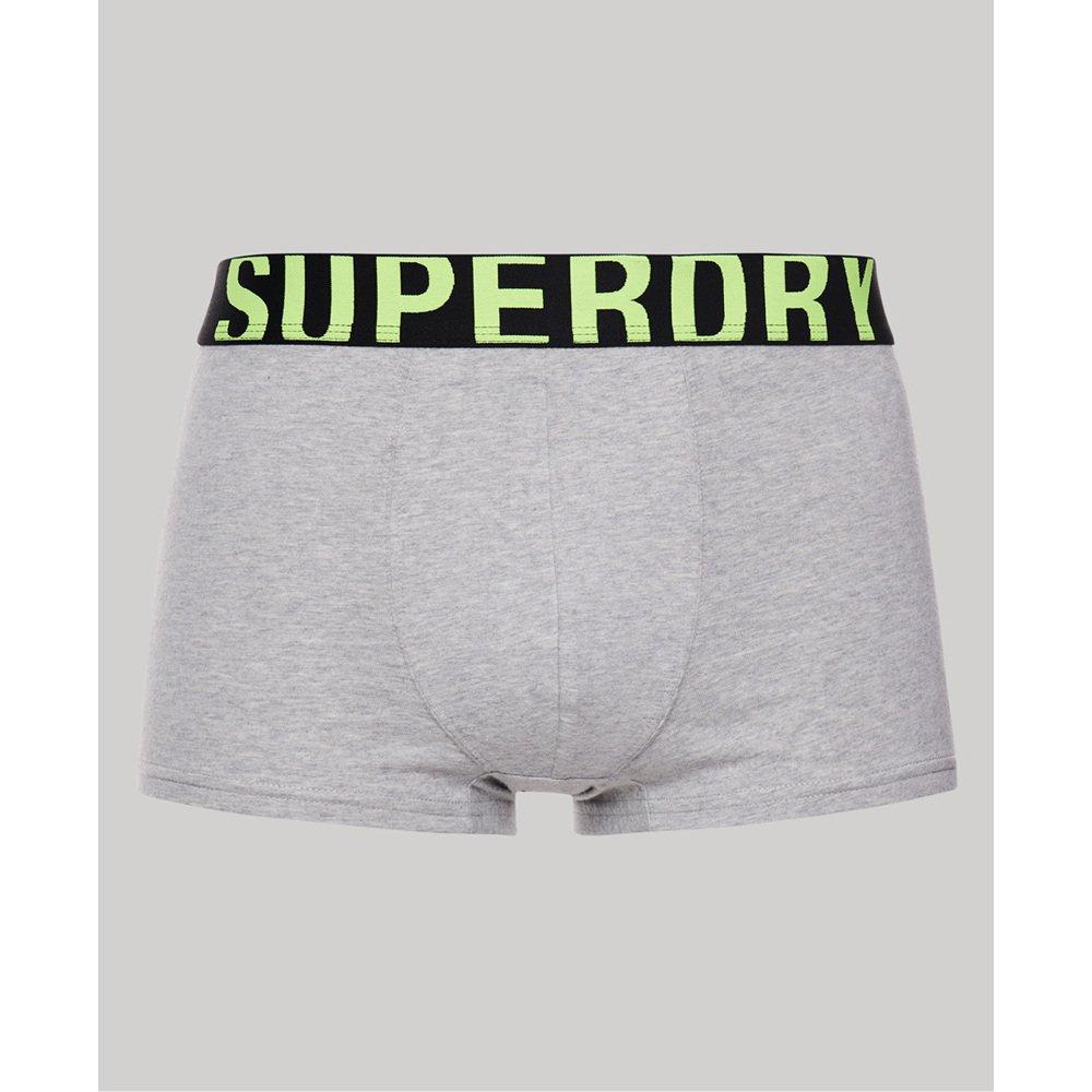 Superdry boxer n bio-baumwolle uperdry dual logo (x2)