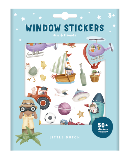 Little Dutch Fenstersticker Jim&Friends
