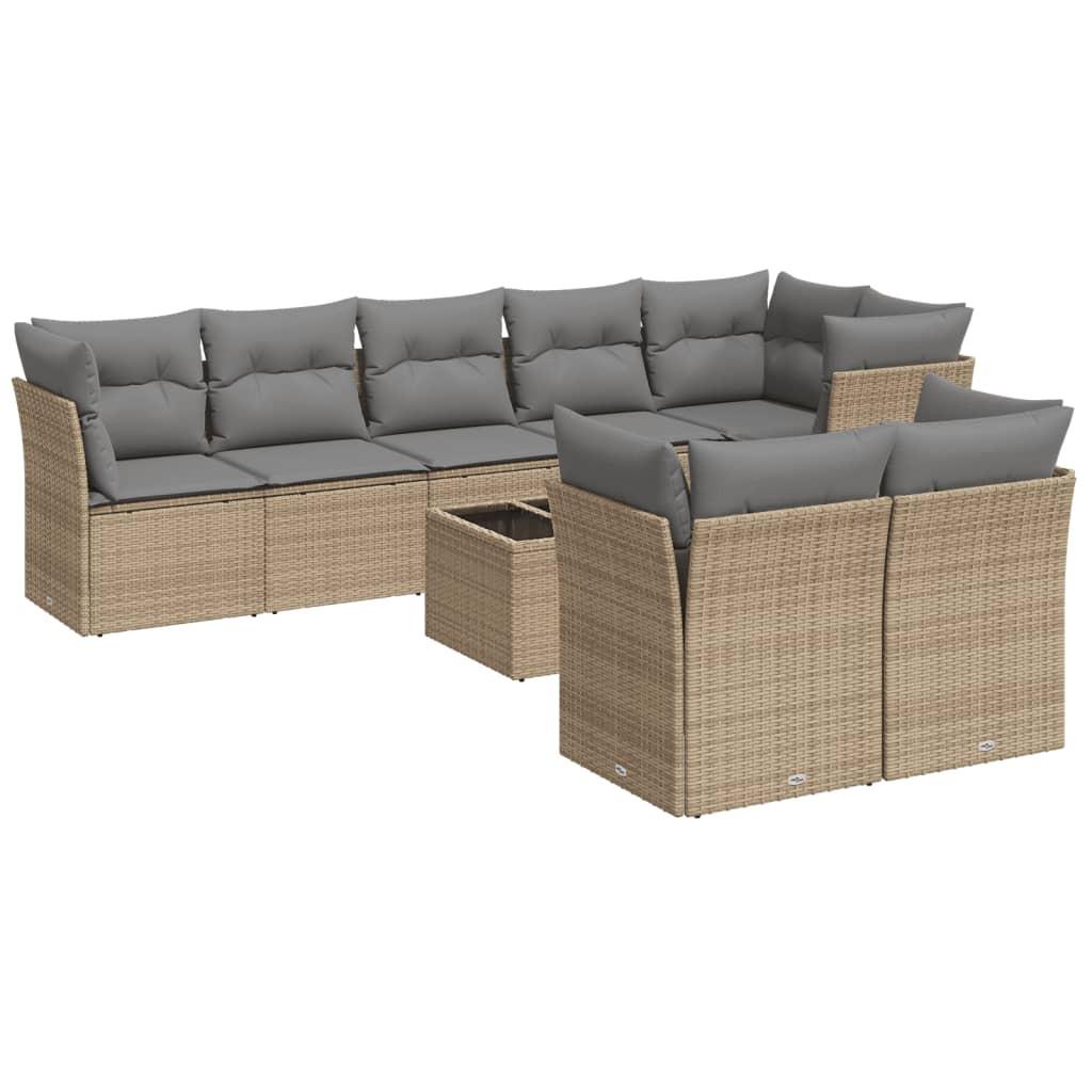 VidaXL Garten sofagarnitur poly-rattan