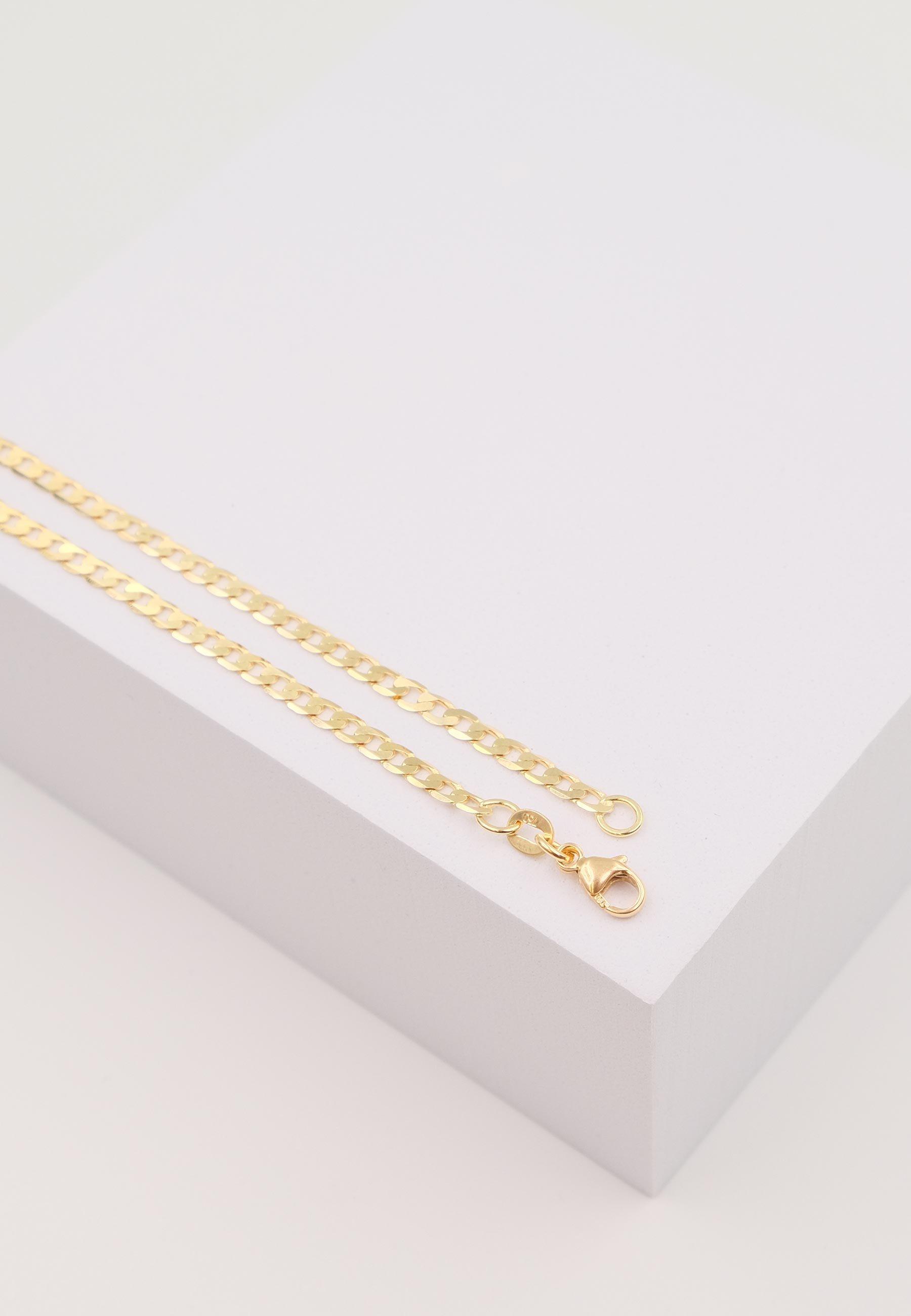 MUAU Schmuck Bracelet Panzer Gelbgold 750, 19cm, 3.1mm
