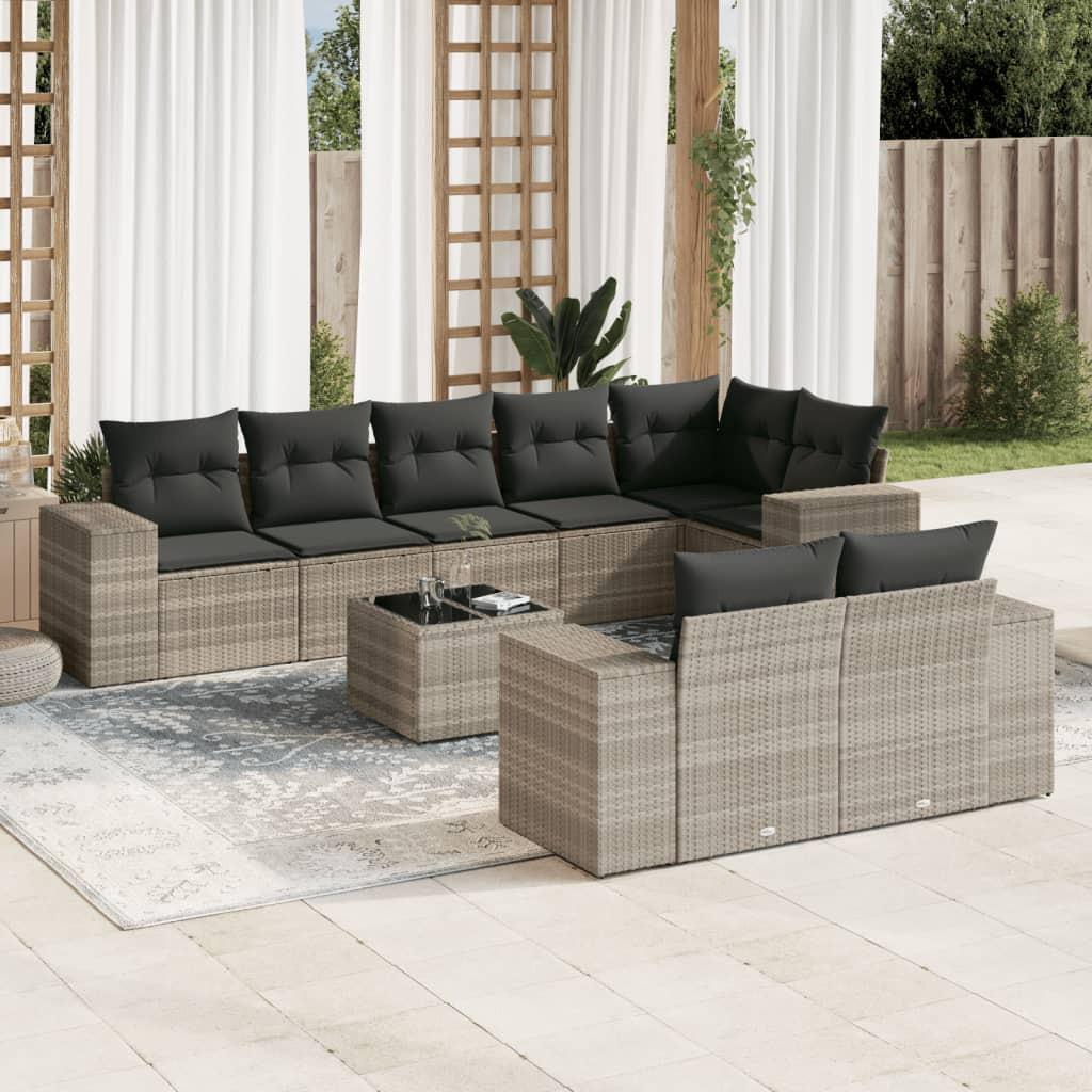 VidaXL Garten sofagarnitur poly-rattan