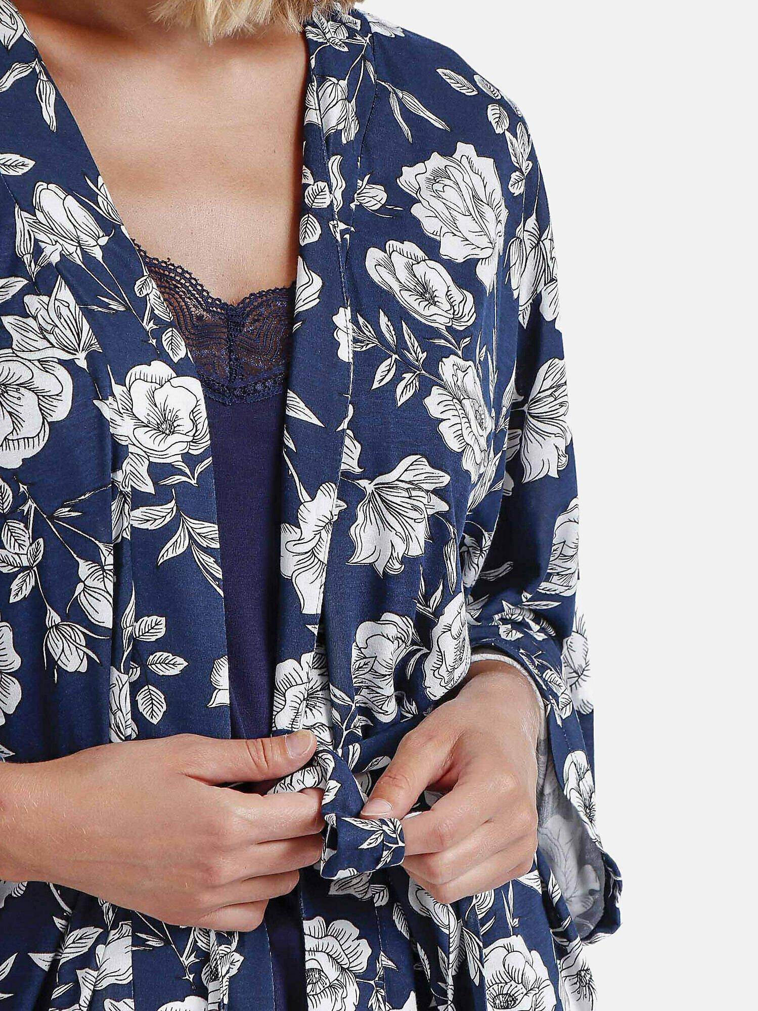 Admas Negligé Navy Flowers
