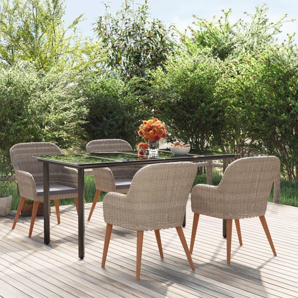VidaXL Garten essgruppe poly-rattan