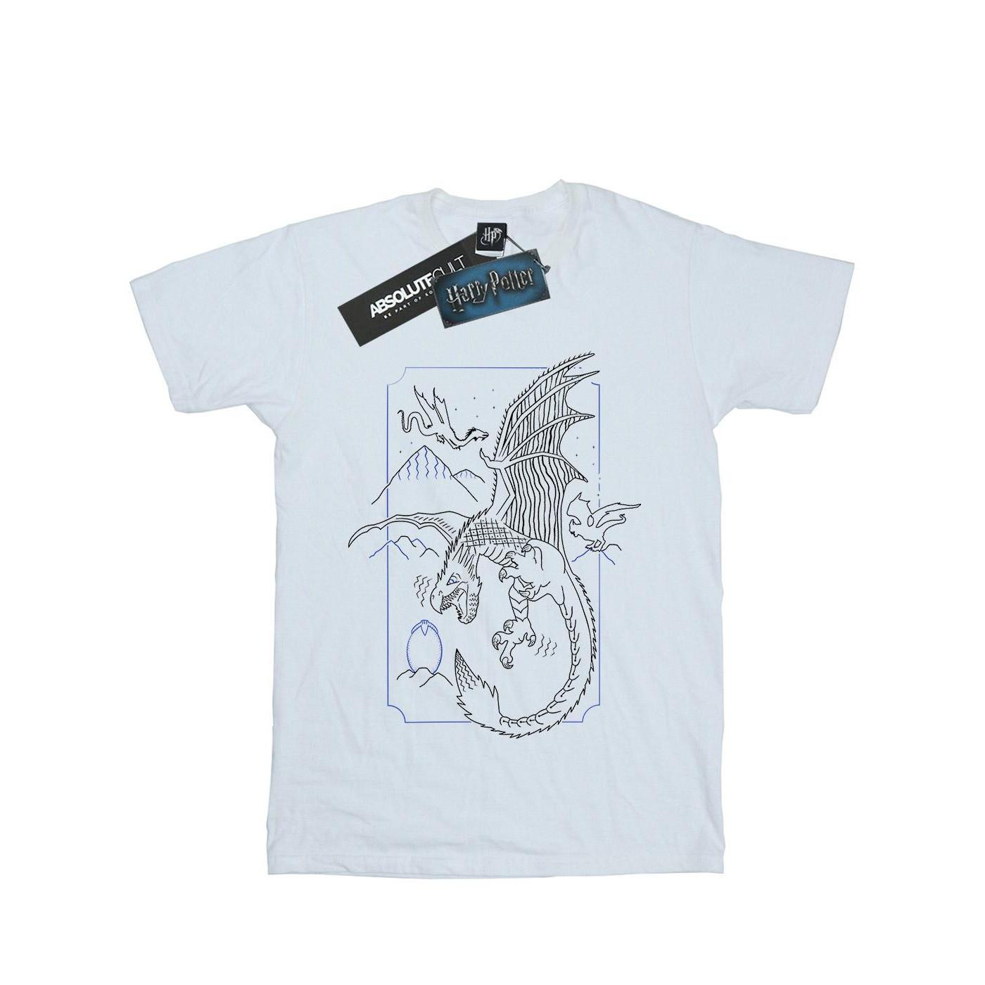Harry Potter Drachen Umriss T-Shirt