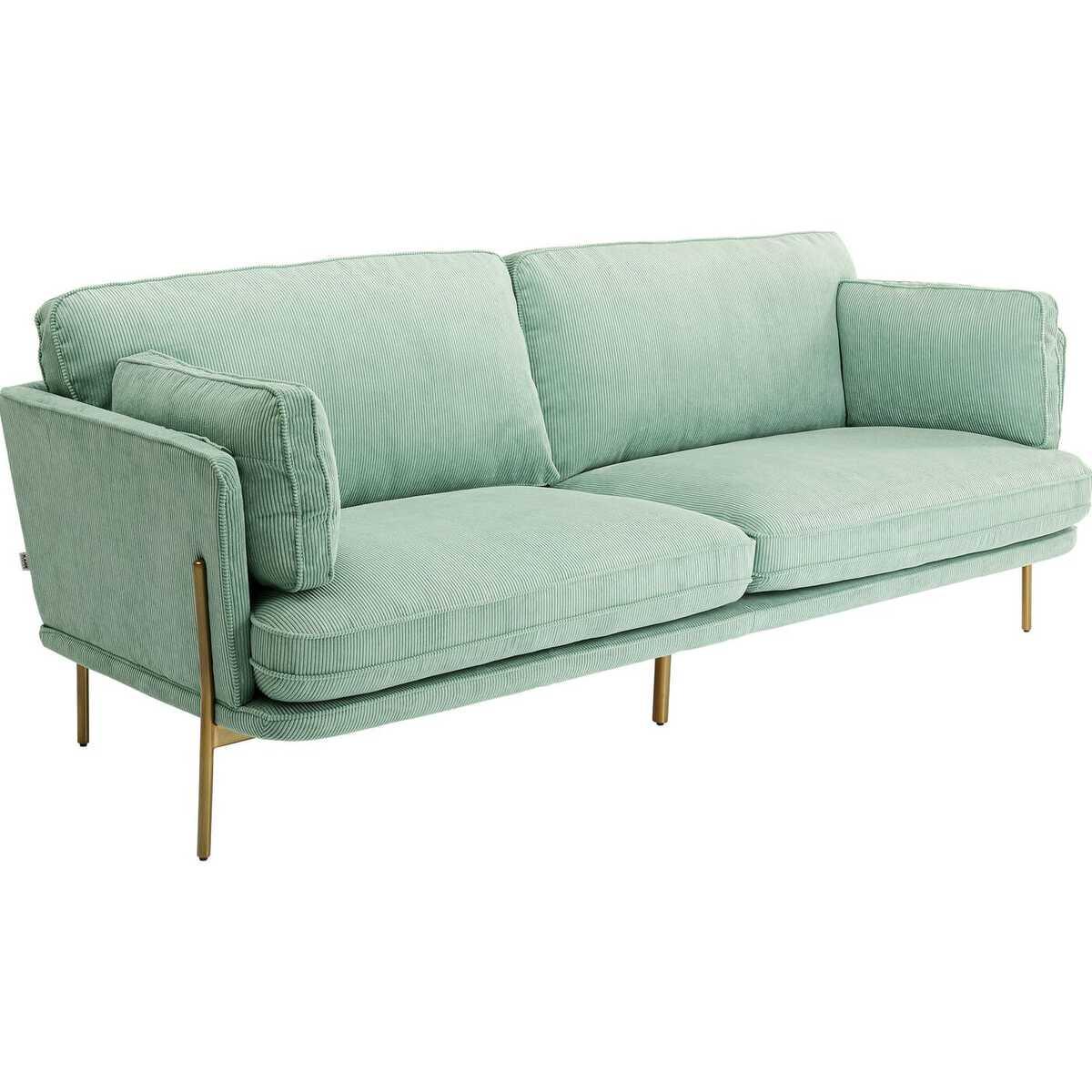 KARE Design Sofa Shirly 3-Sitzer Mint