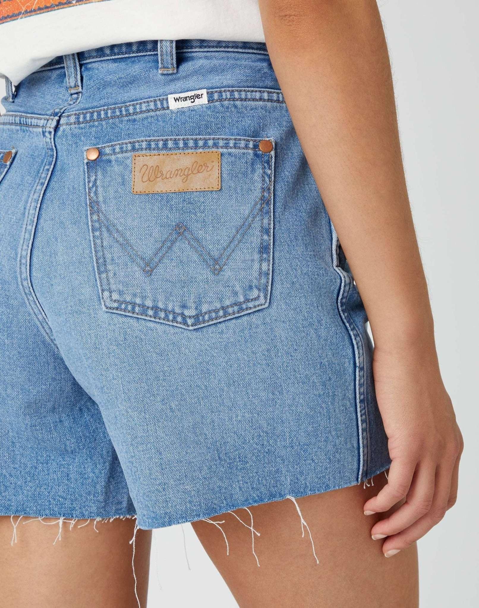 Wrangler Donna High Waist Jeansshorts