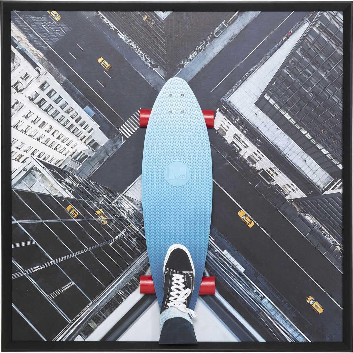 KARE Design Gerahmtes Bild Skyline Skater 149x149