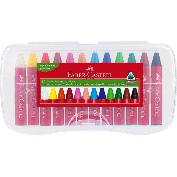 Faber-Castell FABER-CASTELL Kreiden Jumbo 120011 12 Farben Etui