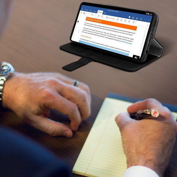 Avizar Bookcover Samsung Galaxy A72 Schwarz