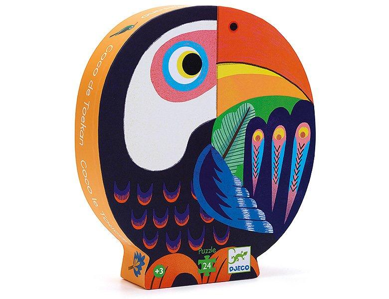 Djeco Puzzle Coco der Tukan (24Teile)