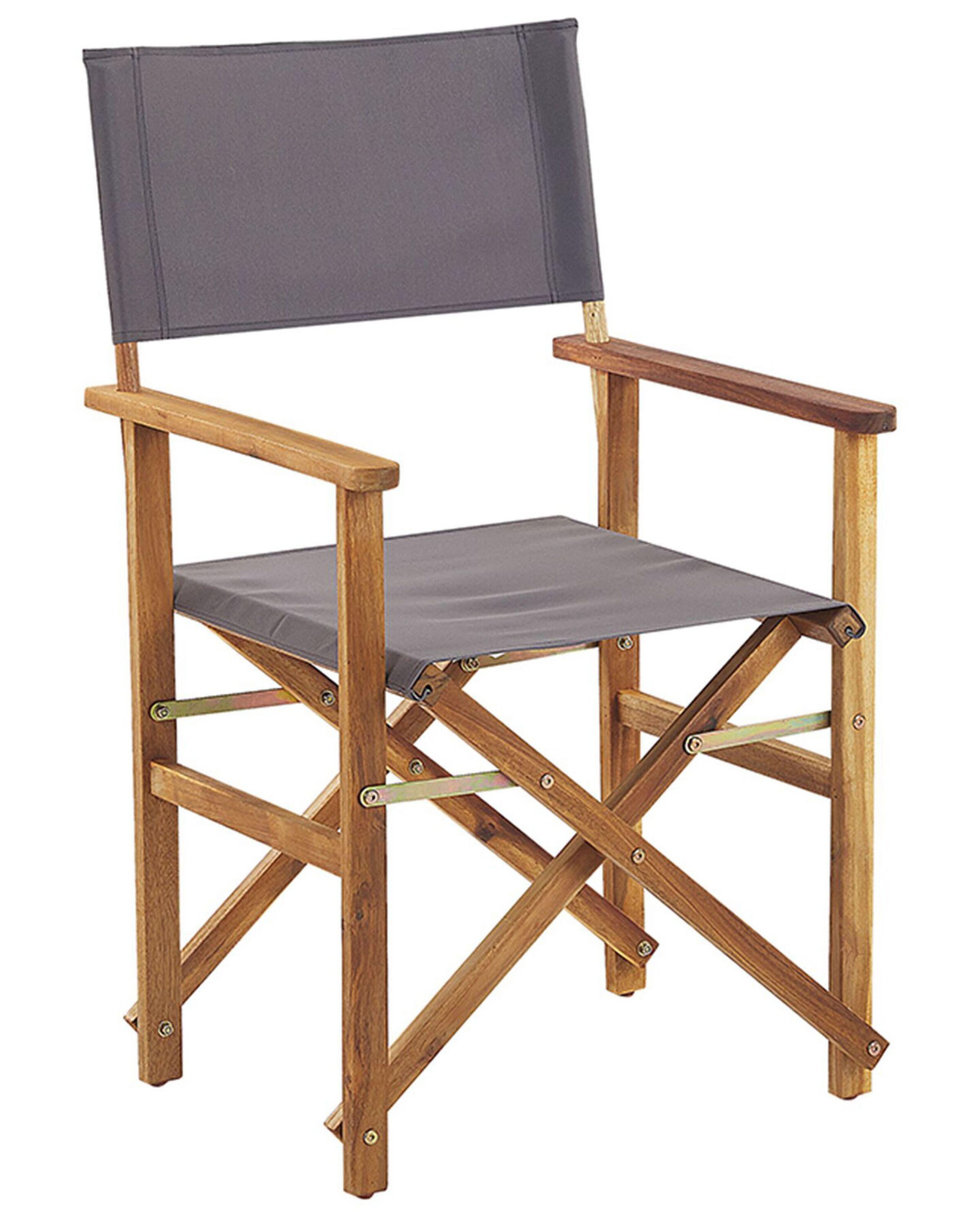 Beliani Gartenstuhl 2er Set aus Polyester Retro CINE