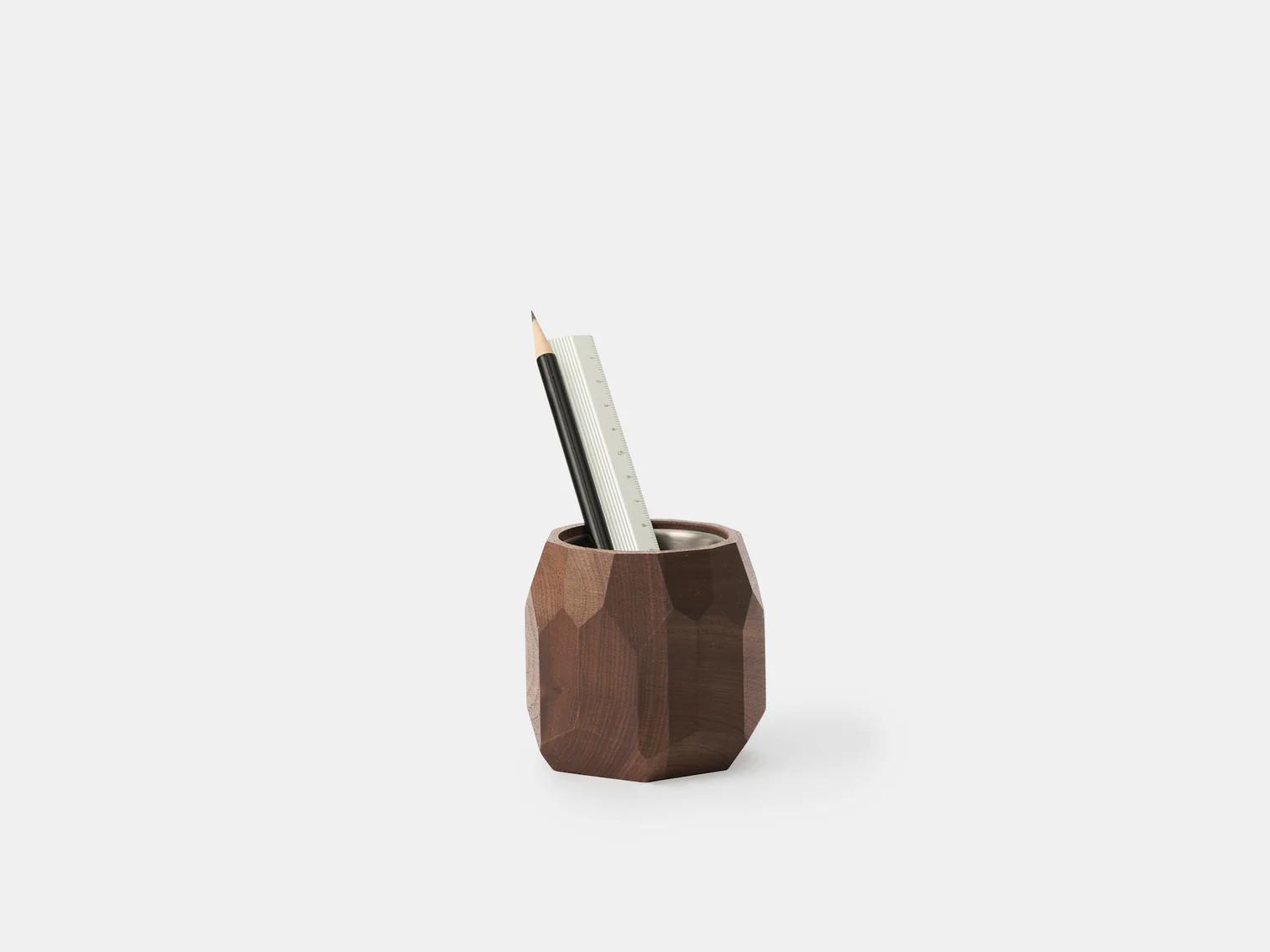 Oakywood Geometric Pen Pot - Geometrischer Holzbehälter - für Stifte