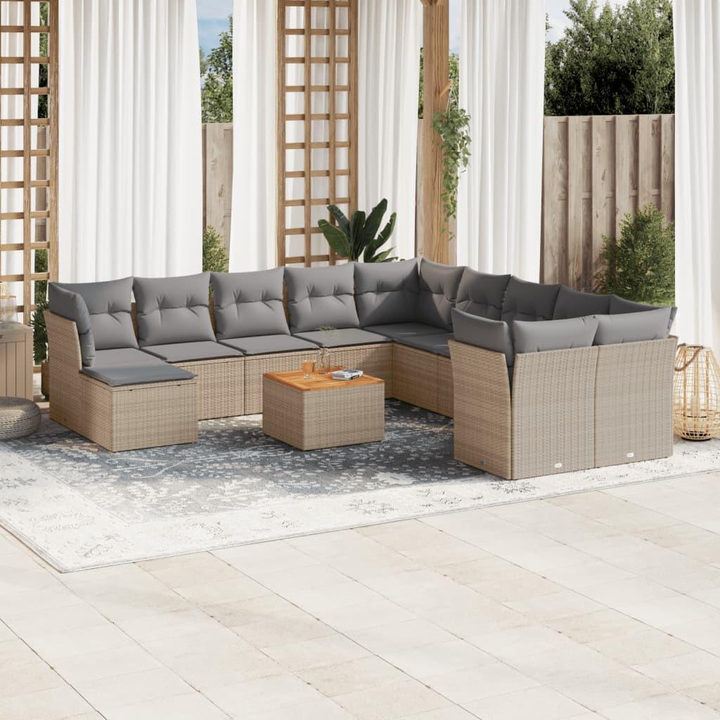 VidaXL Garten sofagarnitur poly-rattan