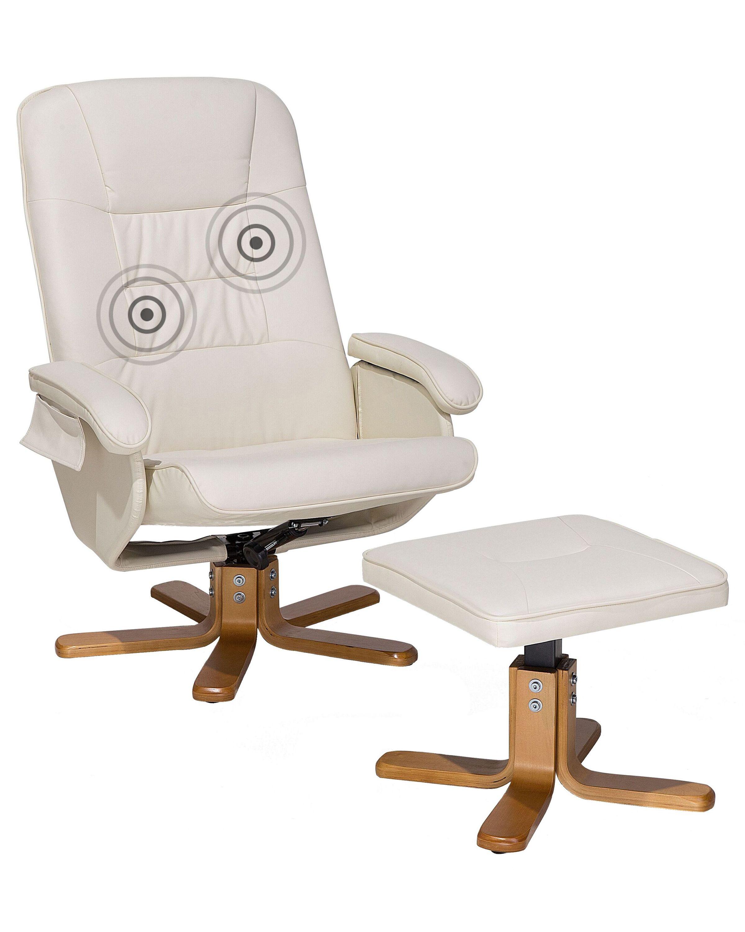 Beliani Massagestuhl aus Kunstleder Retro RELAXPRO