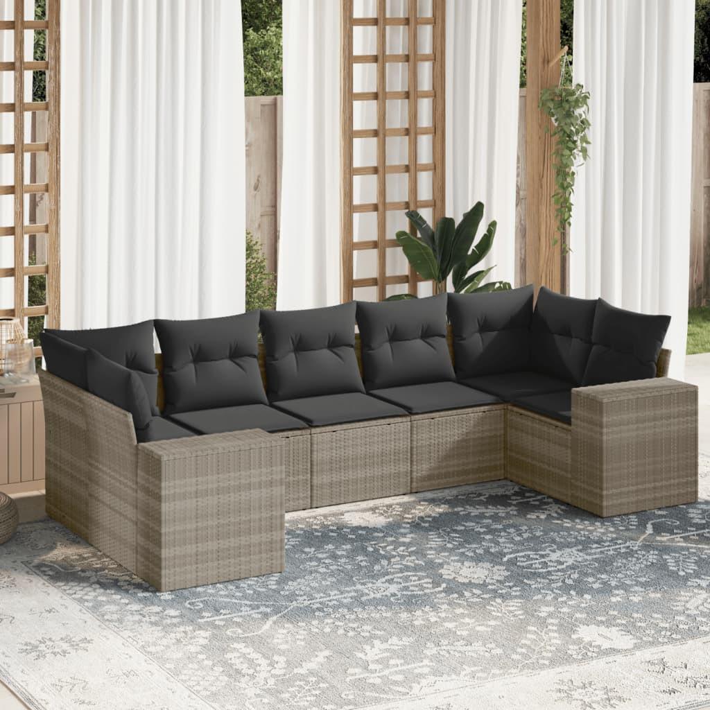 VidaXL Garten sofagarnitur poly-rattan