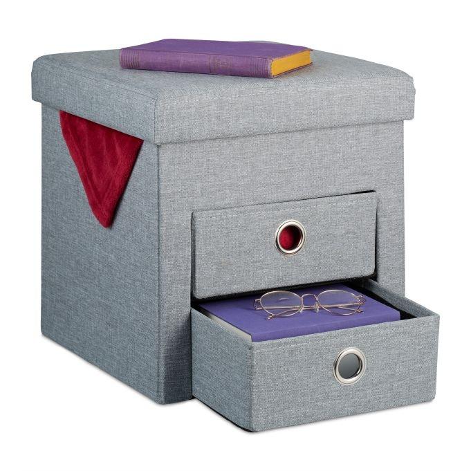 Northix Palette mit Stauraum 2 Schubladen