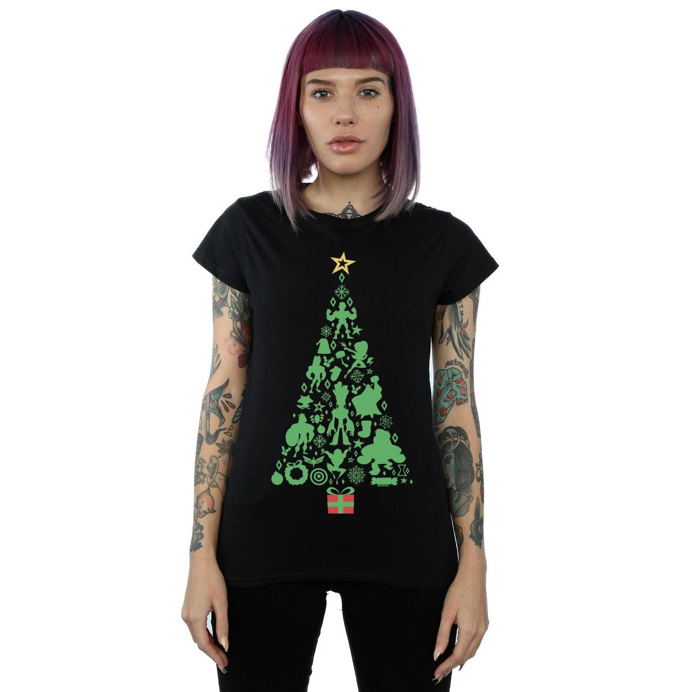MARVEL Avengers Christmas Tree T-Shirt