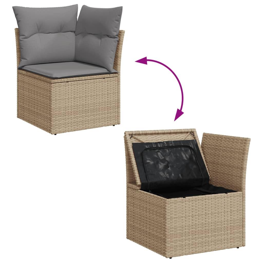 VidaXL Garten sofagarnitur poly-rattan